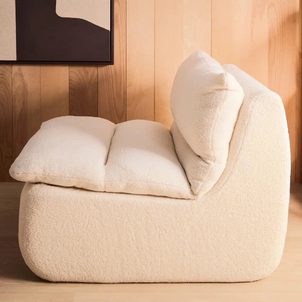 Parma Lounger White Sherpa LOUNGE