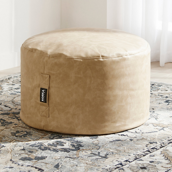Aria Faux Leather Ottoman – Norka Living
