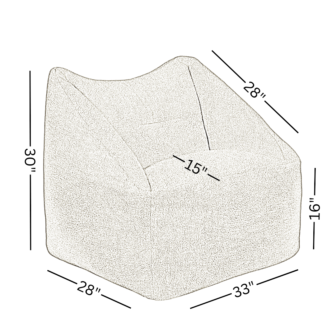 Azure Lounger Sage Green Polyester Sherpa LOUNGE