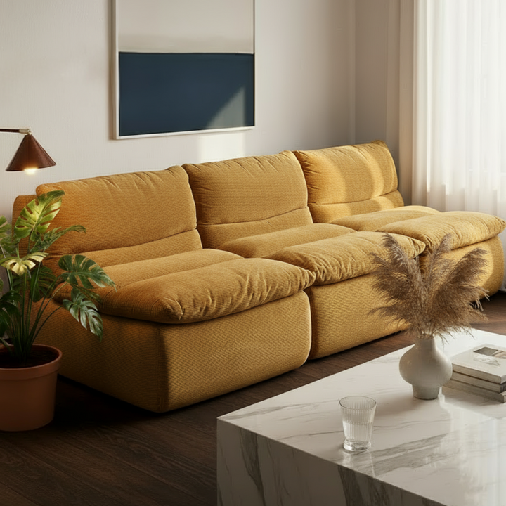 Parma Lounger Yellow Corduroy LOUNGE