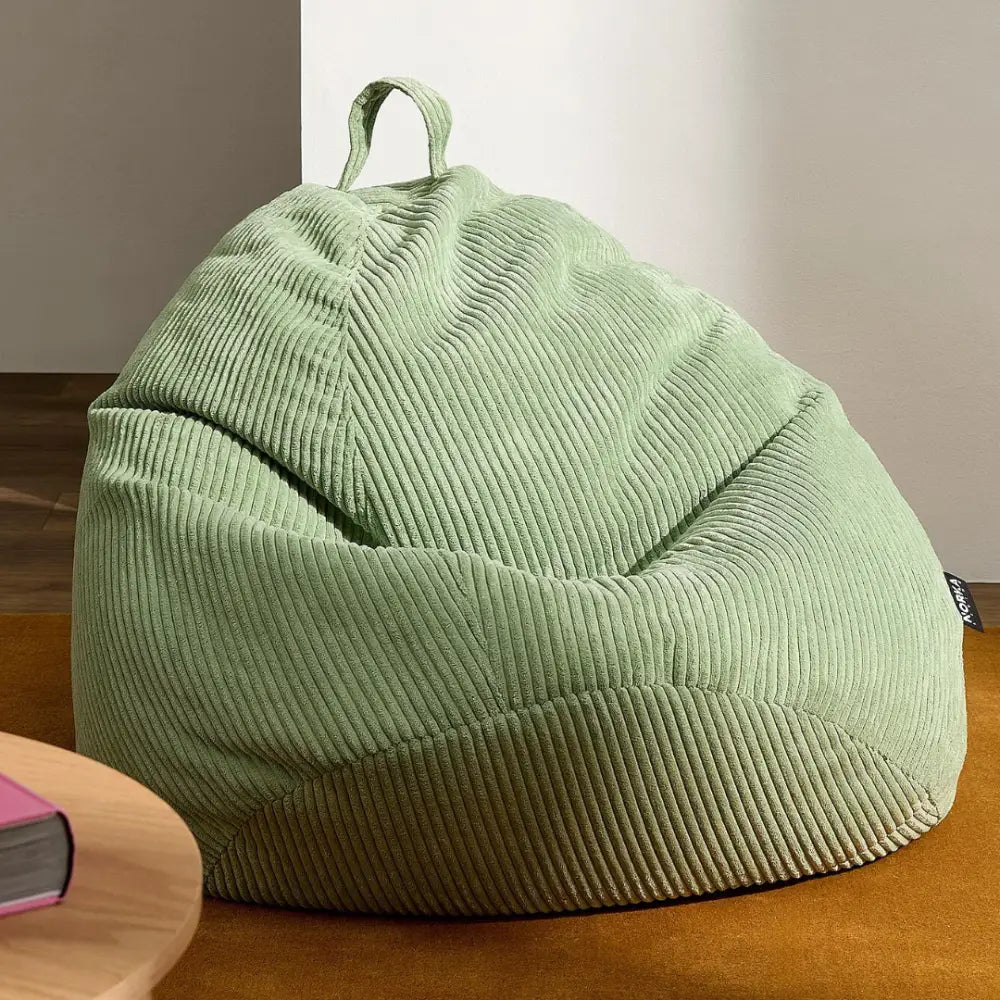 Beliz Bean Bag Green Corduroy Kids & Teens