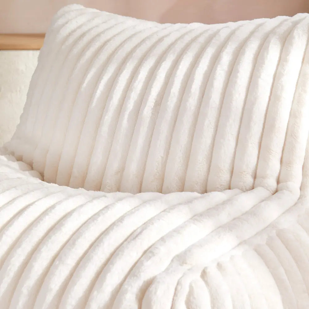 Bilie Bean Bag Off White Polyester Faux Fur Kids & Teens
