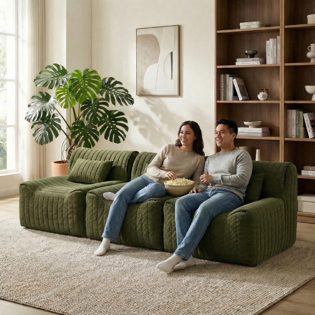 Siena Corduroy 3-Piece Modular Set